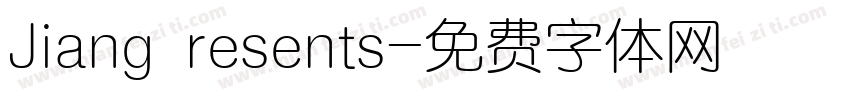 Jiang resents字体转换